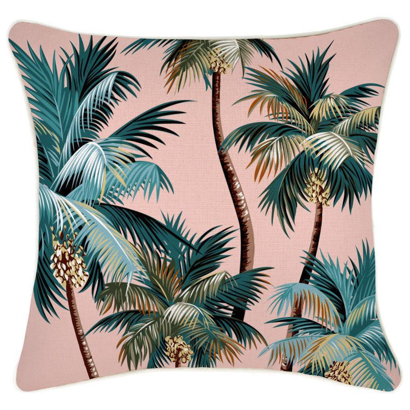 Cushion Cover-With Piping-Palm Trees Sunset-45cm x 45cm - John Cootes