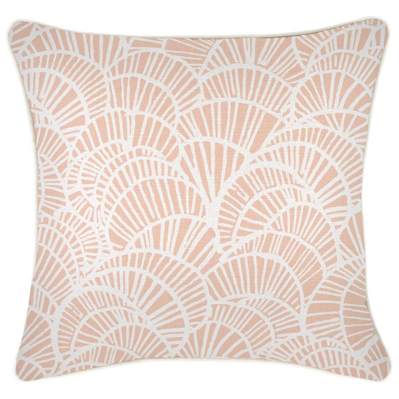 Cushion Cover-With Piping-Positano Blush-45cm x 45cm - John Cootes