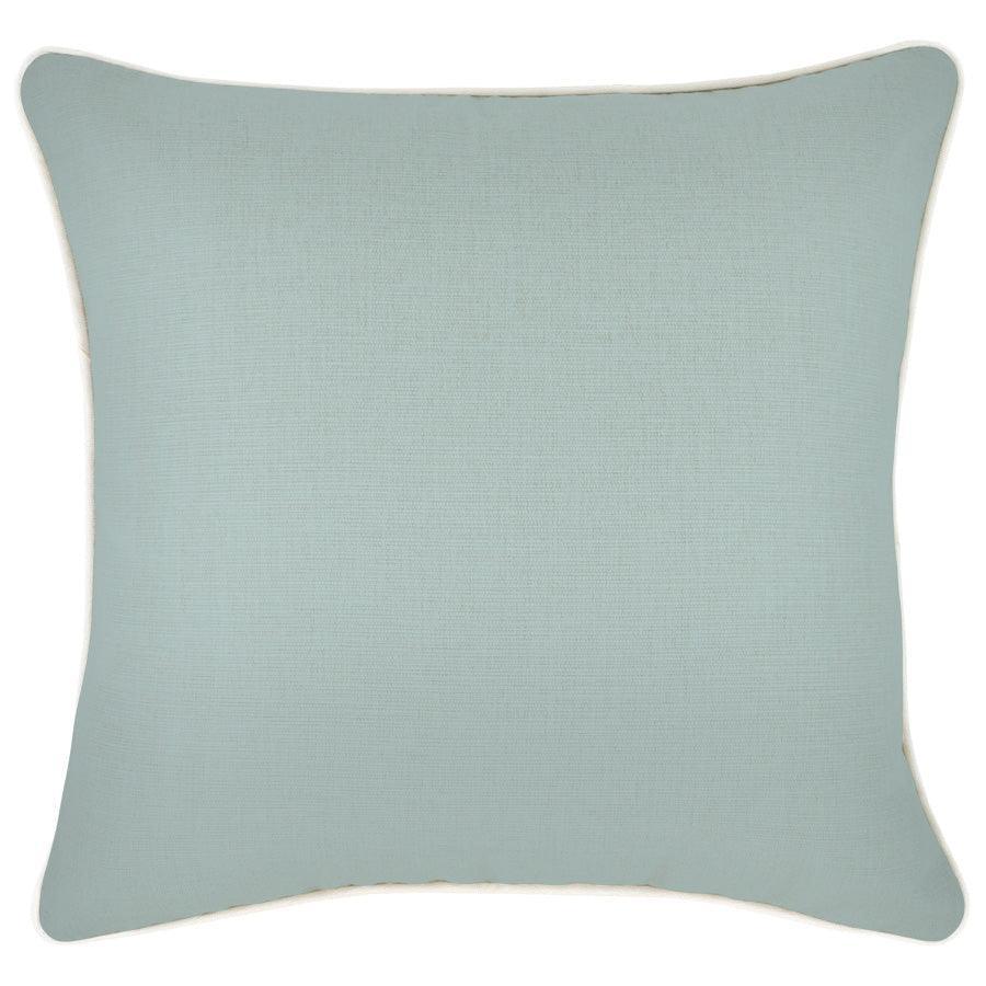 Cushion Cover-With Piping-Seafoam-45cm x 45cm - John Cootes