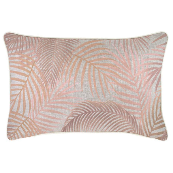 Cushion Cover-With Piping-Seminyak Blush-35cm x 50cm - John Cootes