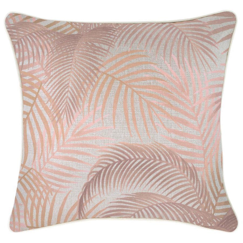 Cushion Cover-With Piping-Seminyak Blush-45cm x 45cm - John Cootes