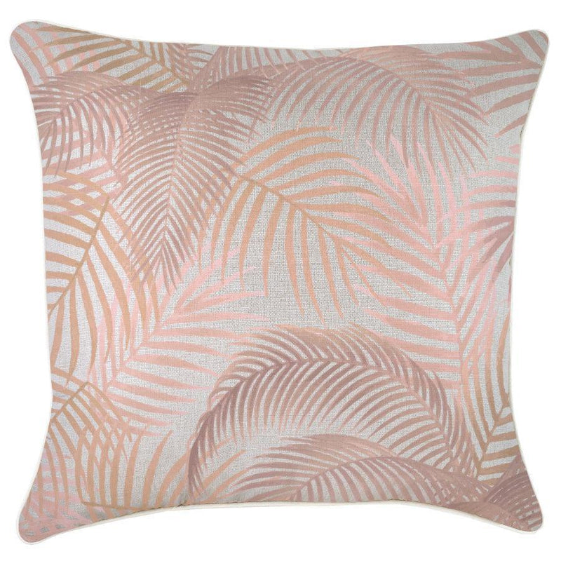 Cushion Cover-With Piping-Seminyak Blush-60cm x 60cm - John Cootes