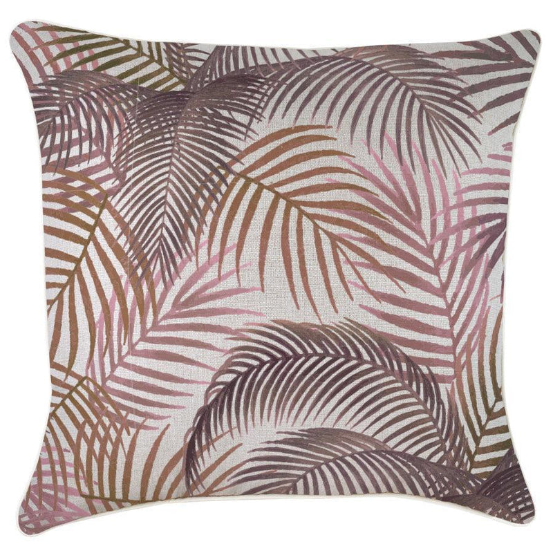 Cushion Cover-With Piping-Seminyak Rose-60cm x 60cm - John Cootes