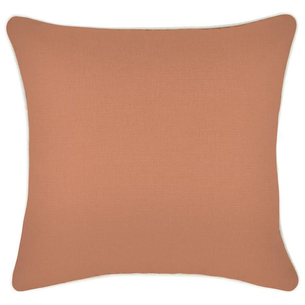 Cushion Cover-With Piping-Solid-Clay-45cm x 45cm - John Cootes