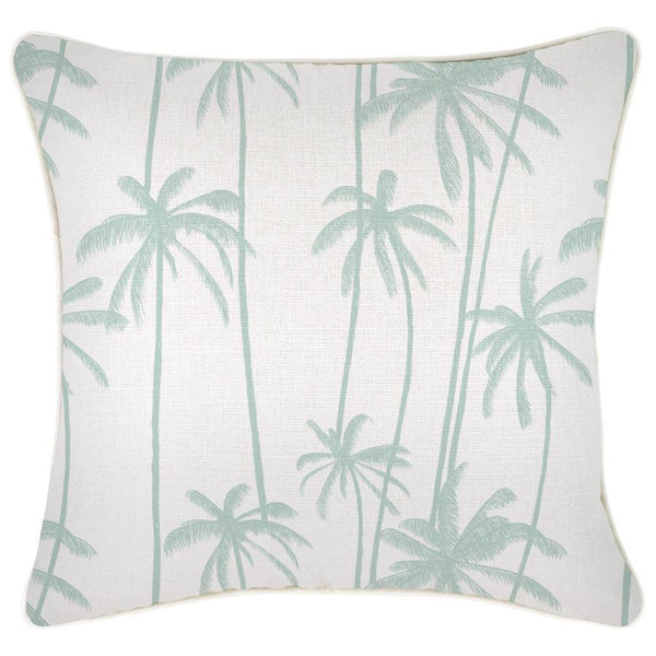 Cushion Cover-With Piping-Tall-Palms-Mint-45cm x 45cm - John Cootes