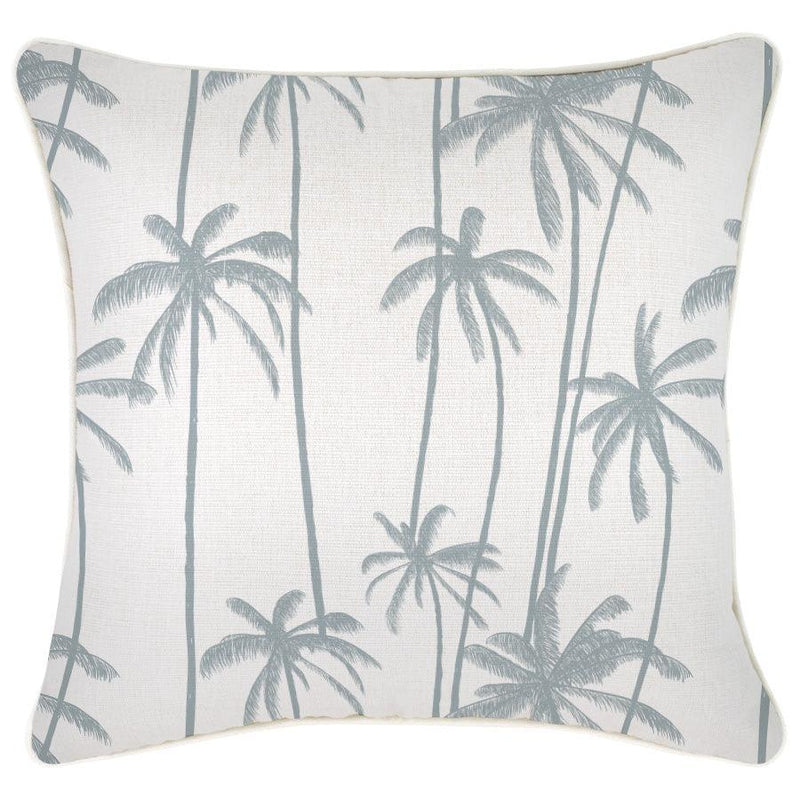 Cushion Cover-With Piping-Tall-Palms-Smoke-45cm x 45cm - John Cootes