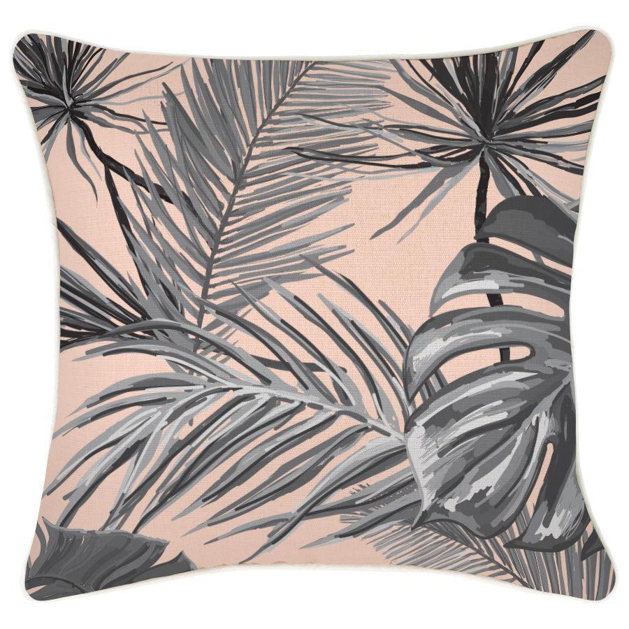 Cushion Cover-With Piping-Tradewinds Peach-45cm x 45cm - John Cootes