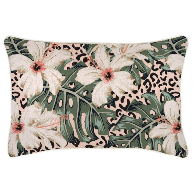 Cushion Cover-With Piping-Tropical Jungle-35cm x 50cm - John Cootes