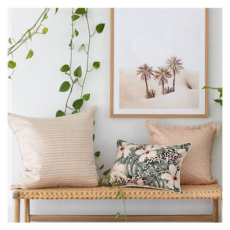 Cushion Cover-With Piping-Tropical Jungle-35cm x 50cm - John Cootes