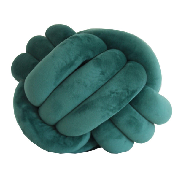 Cushion-Velvet Knot-Emerald-30cm x 30cm - John Cootes