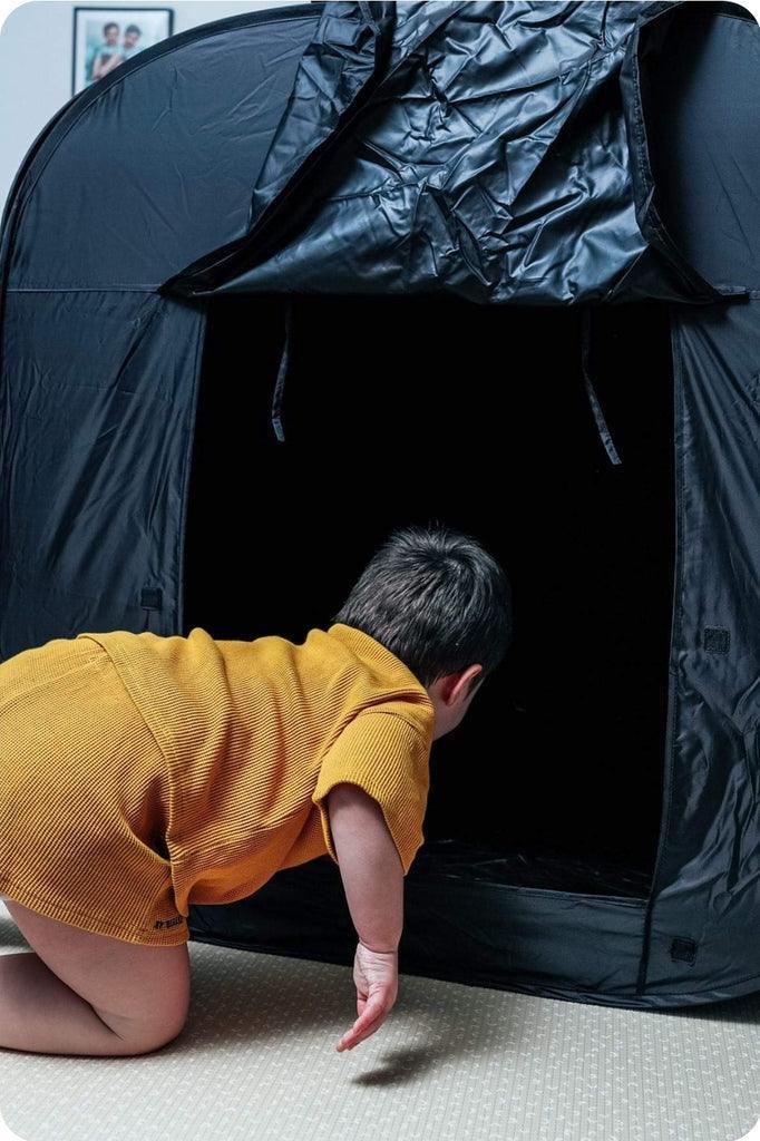 Dark Den Pop Up Blackout Tent - John Cootes