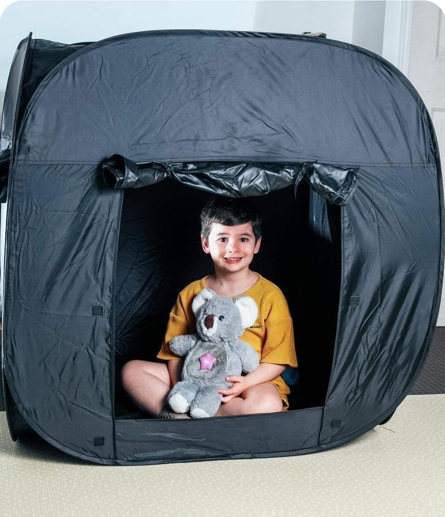 Dark Den Pop Up Blackout Tent - John Cootes