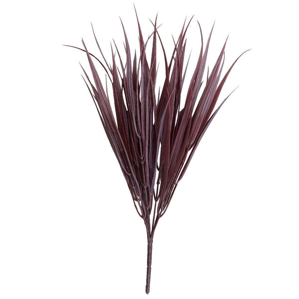 Dark Red Artificial Grass Stem 35cm Long UV Resistant - John Cootes