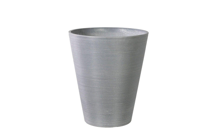 Decorative Textured Round Grey Planter 47cm - John Cootes