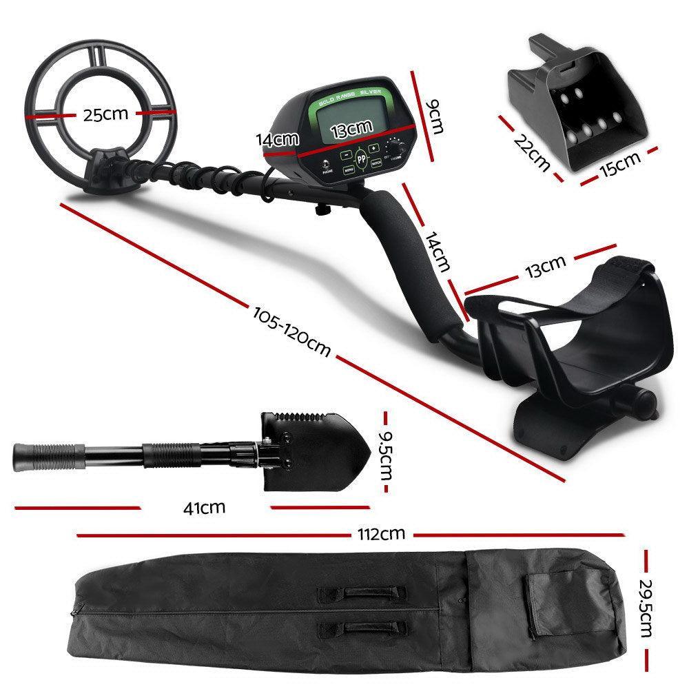 Deep Sensitive Metal Detector Searching Gold Digger Treasure Hunter LCD Shovel Sand Scoop - John Cootes