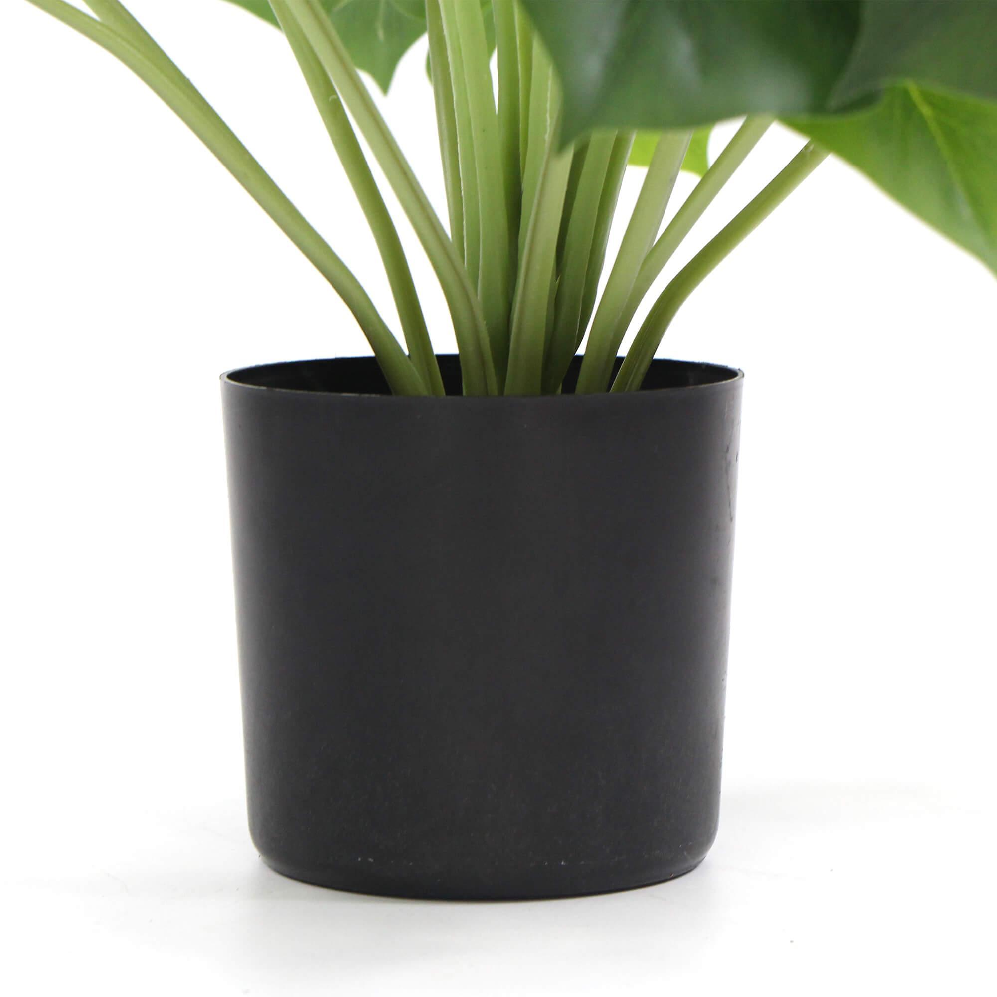 Dense Potted Artificial Split Philodendron Plant With Real Touch Leaves 50cm - John Cootes