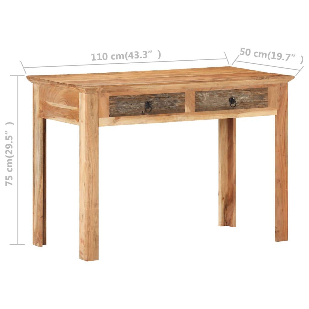 Desk 110x50x75 Cm Solid Reclaimed Wood - John Cootes
