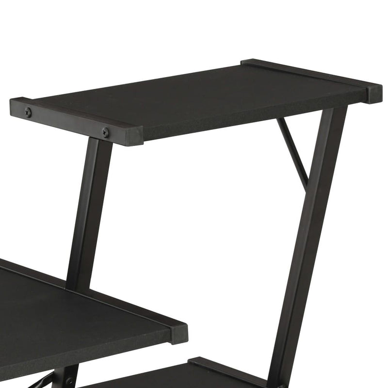 Desk With Shelf Black 116x50x93 Cm - John Cootes