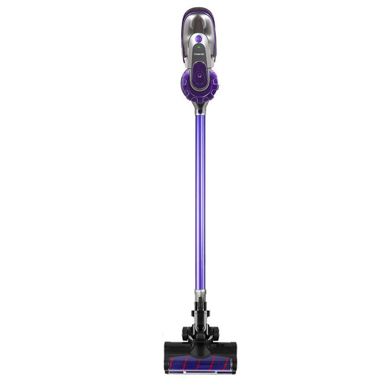 Devanti 150W Stick Handstick Handheld Cordless Vacuum Cleaner 2-Speed with Headlight Purple - John Cootes
