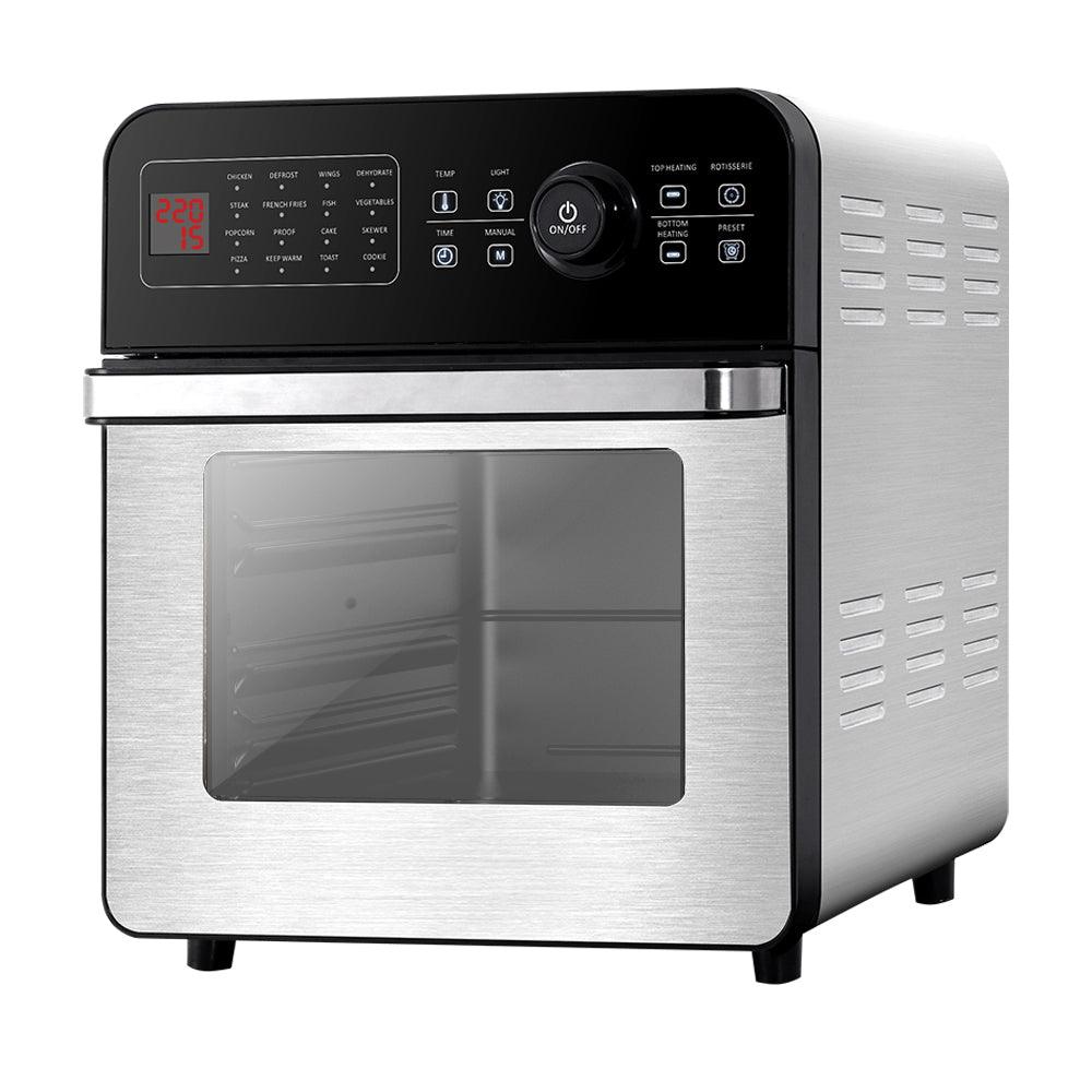 Devanti 18L Air Fryer 1700W Stainless Steel - John Cootes