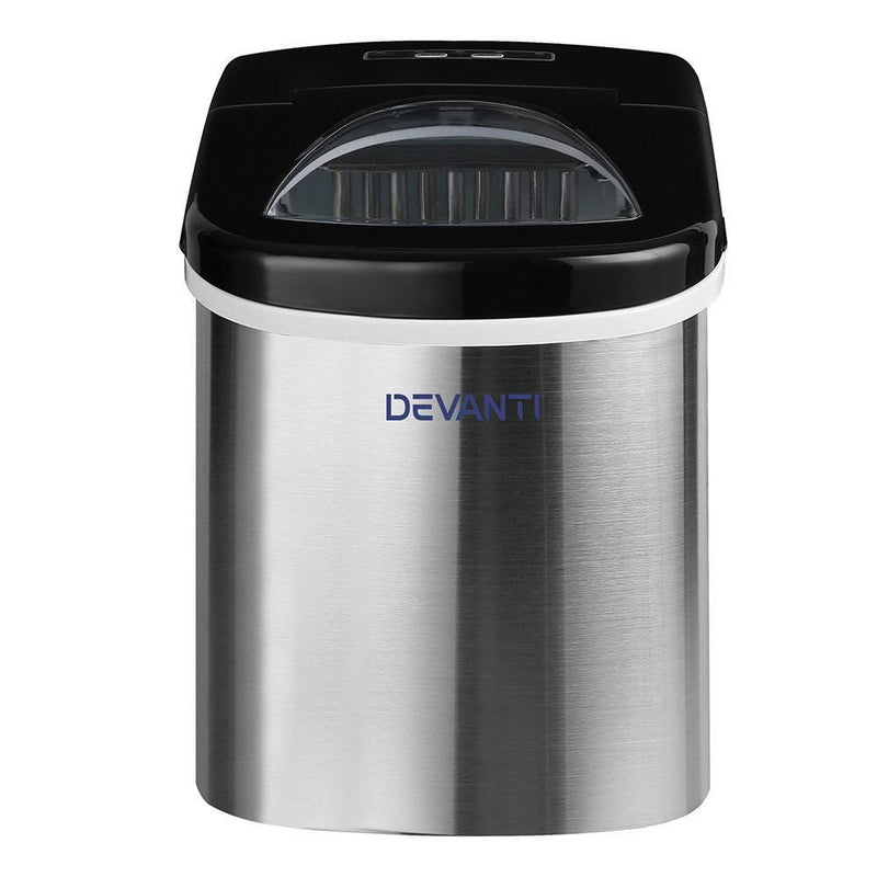 Devanti 2.4L Stainless Steel Portable Ice Cube Maker - John Cootes