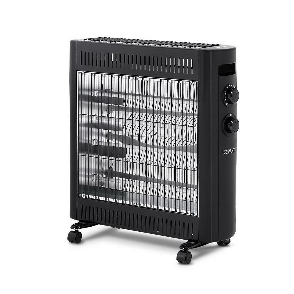 Devanti 2200W Infrared Radiant Heater Portable Electric Convection Heating Panel - John Cootes