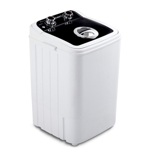 Devanti 4.6KG Mini Portable Washing Machine - Black - John Cootes