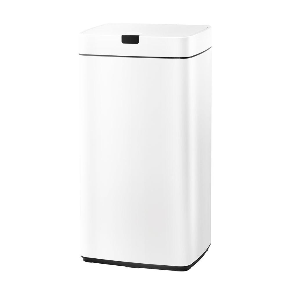 Devanti 45L Sensor Bin White - John Cootes