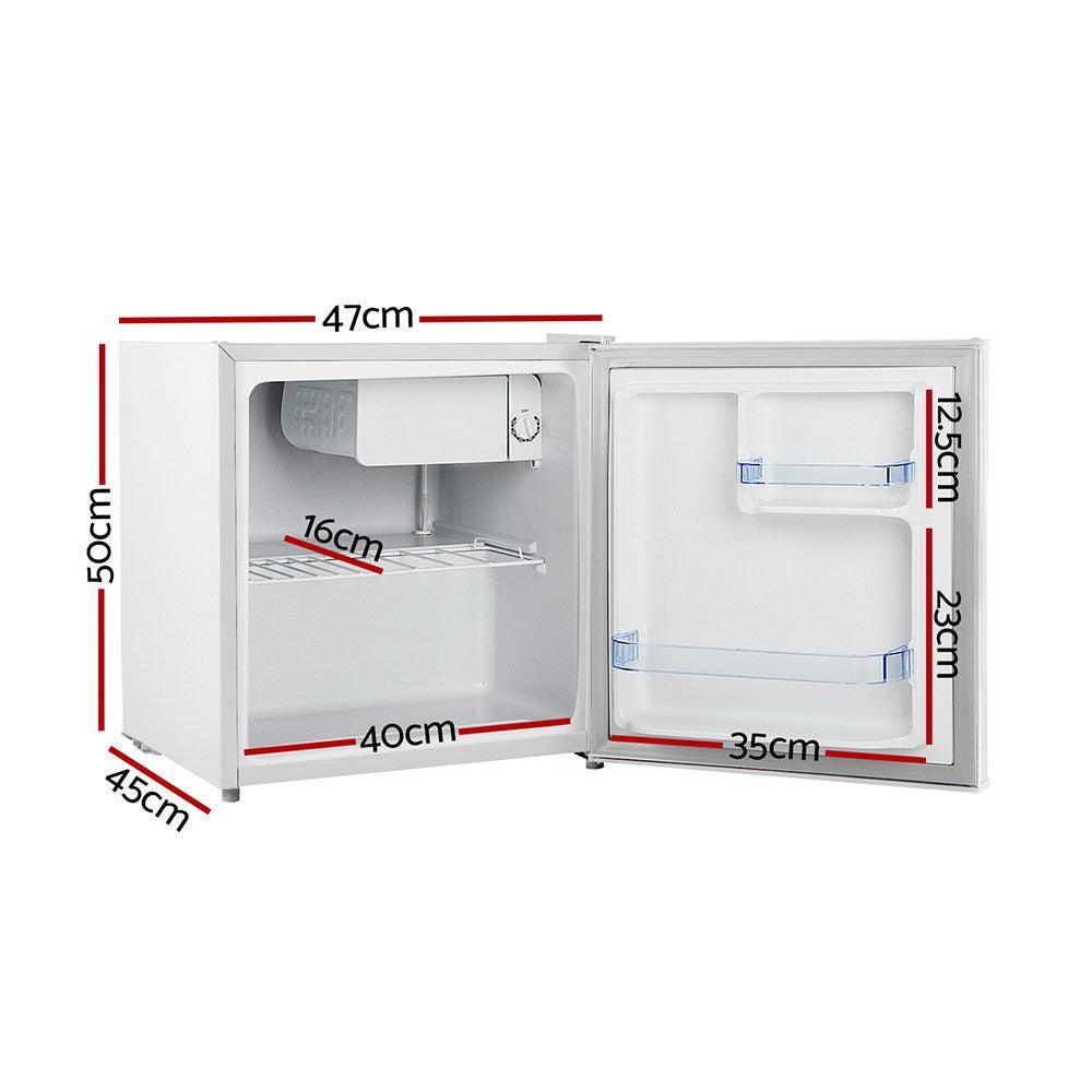 Devanti 48L Portable Mini Bar Fridge - White - John Cootes