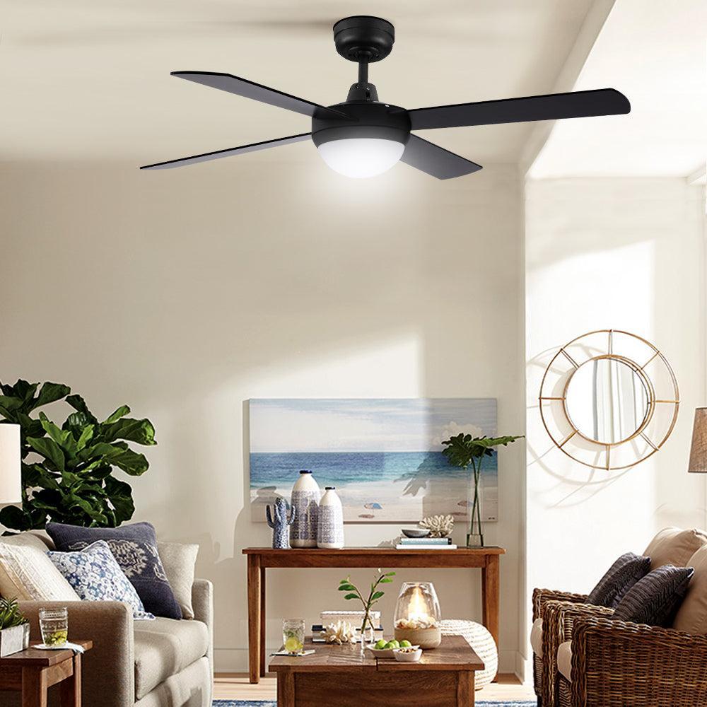 Devanti 52'' Ceiling Fan - Black - John Cootes