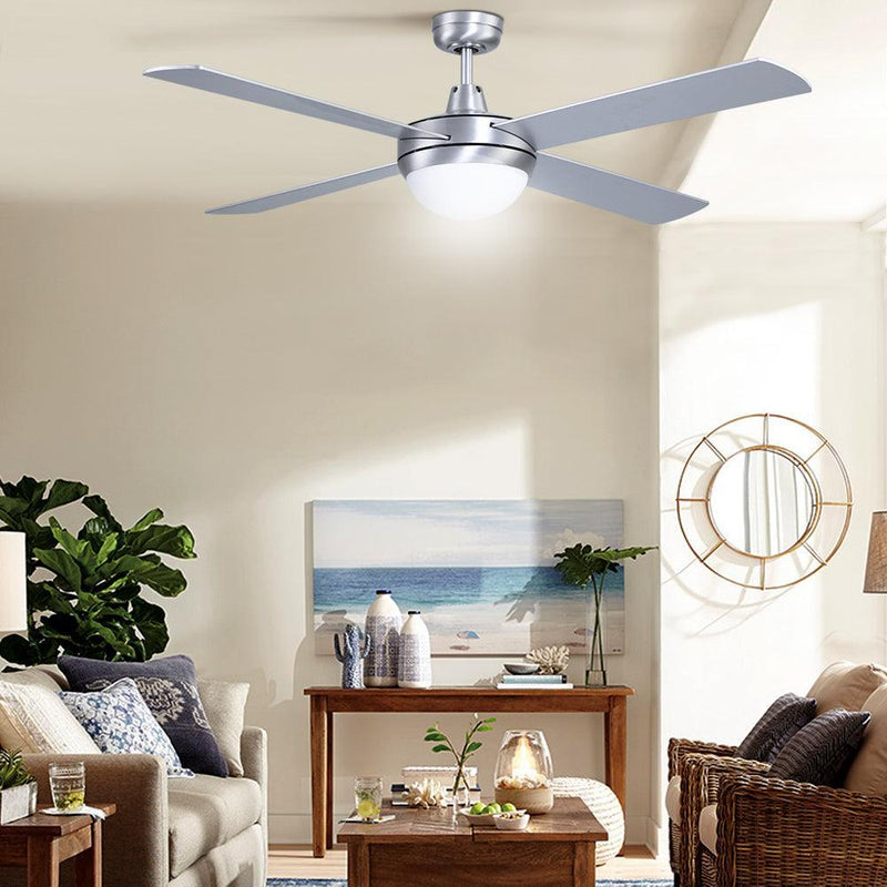 Devanti 52'' Ceiling Fan with Light Silver - John Cootes