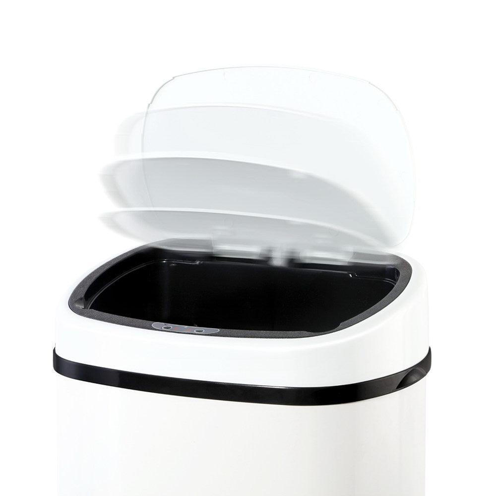 Devanti 58L Sensor Bin White - John Cootes