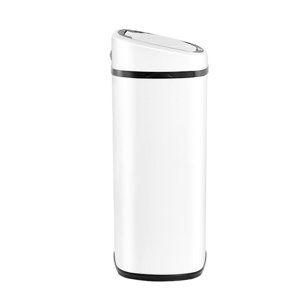 Devanti 58L Sensor Bin White - John Cootes