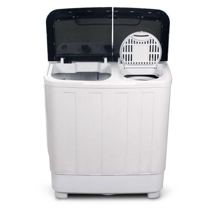 Devanti 5KG Mini Portable Washing Machine - White - John Cootes