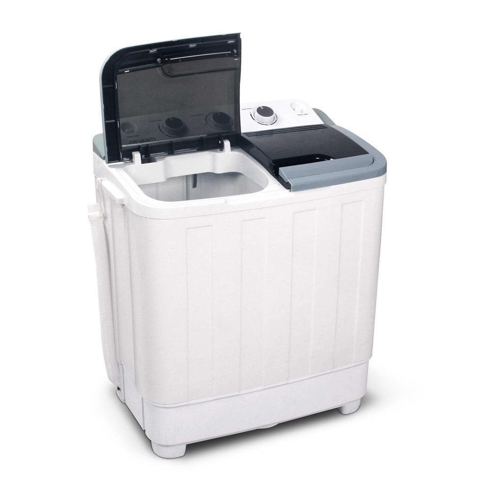 Devanti 5KG Mini Portable Washing Machine - White - John Cootes