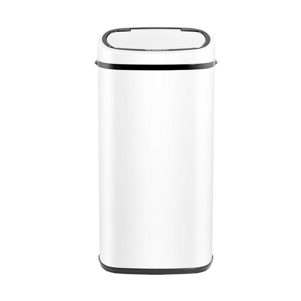 Devanti 68L Sensor Bin White - John Cootes