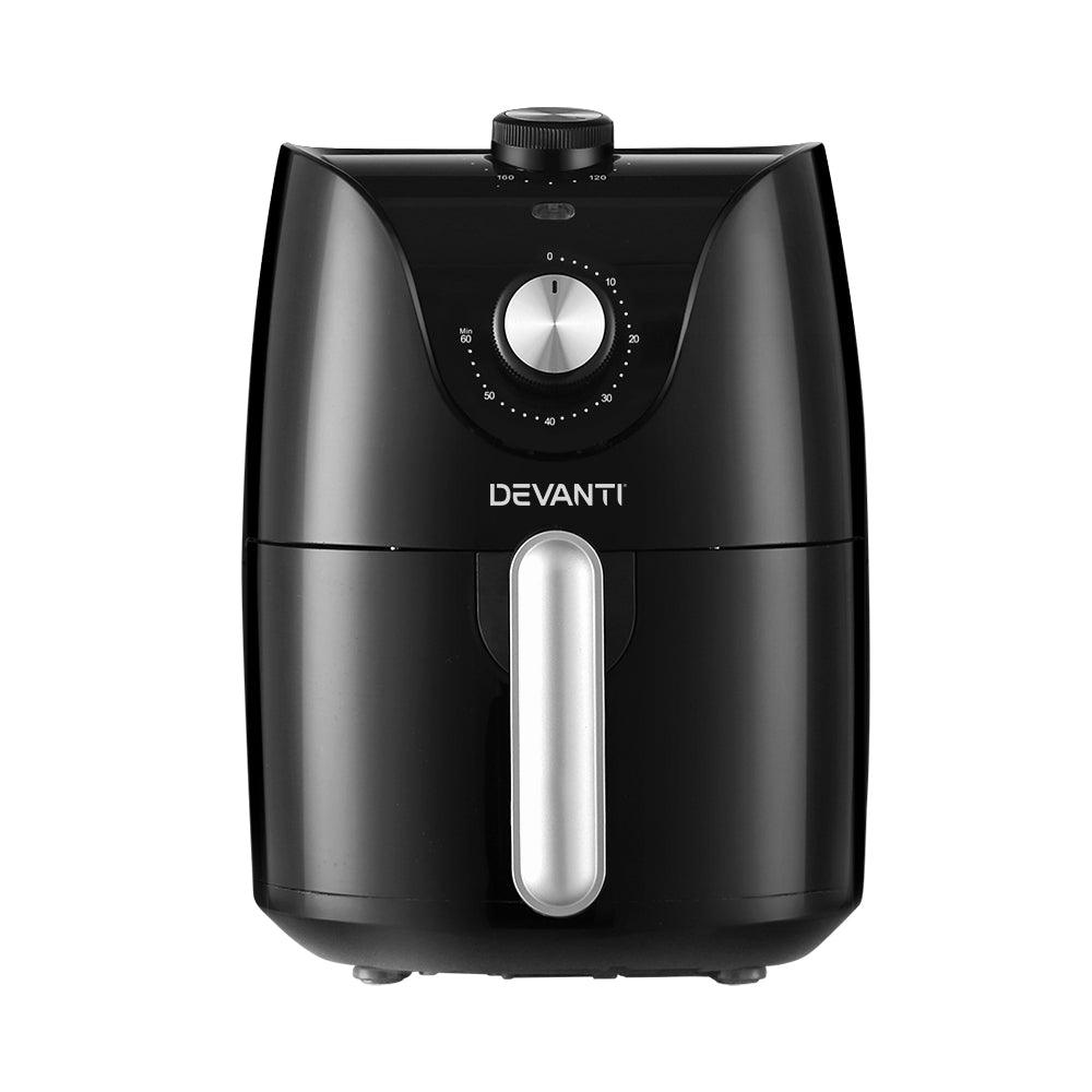 Devanti Air Fryer 2.5L Electric Fryers Airfryer Healthy Cooker Oil Free Kitchen - John Cootes