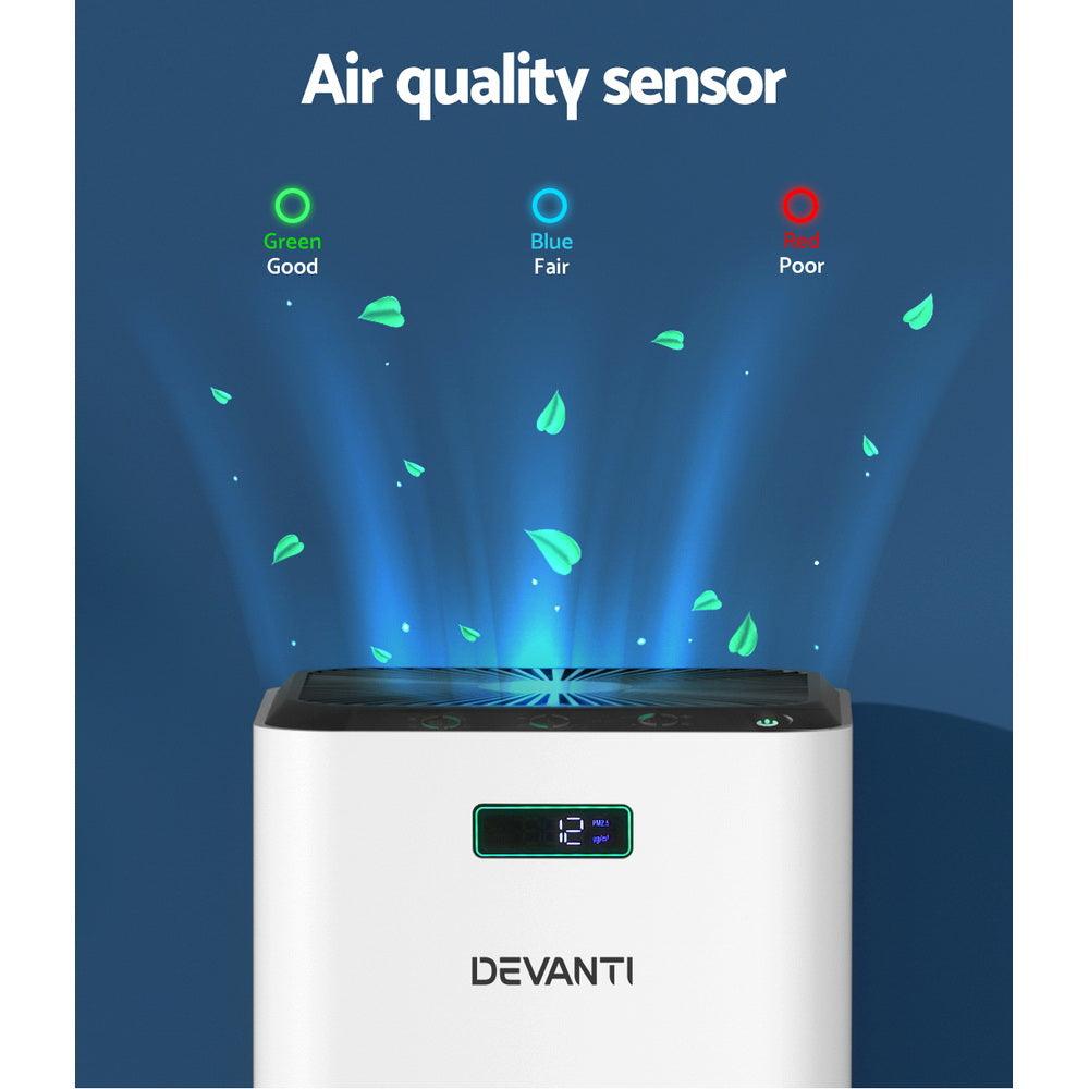 Devanti Air Purifier Home Purifiers HEPA Filter - John Cootes