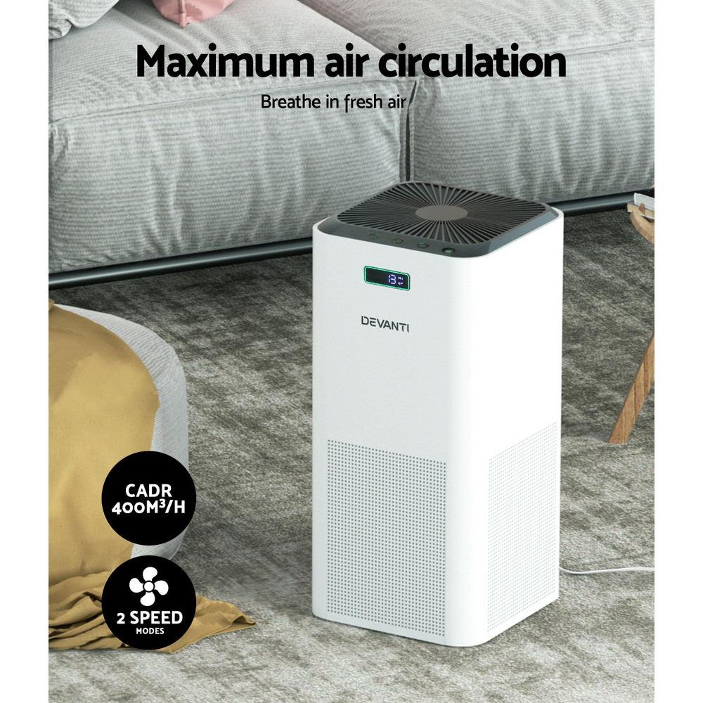 Devanti Air Purifier Home Purifiers HEPA Filter - John Cootes