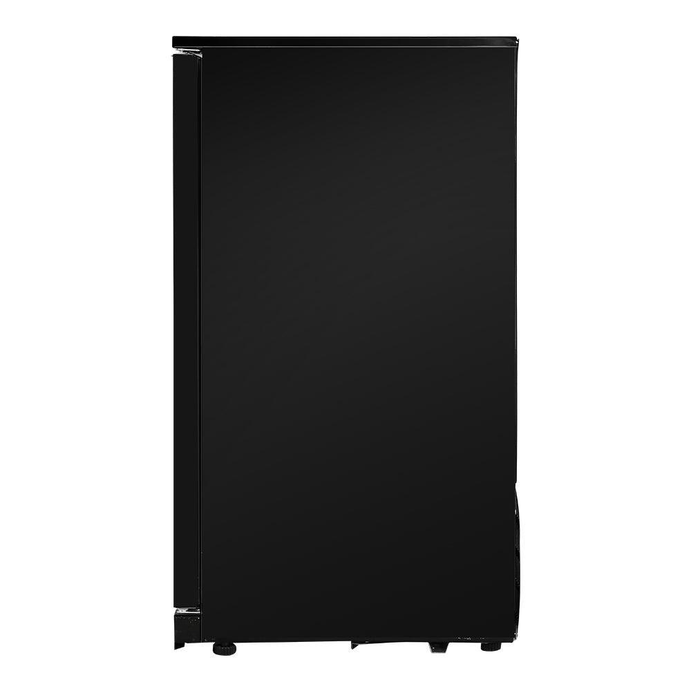 Devanti Bar Fridge 2 Glass Door Commercial Display Freeer Drink Beverage Cooler Black - John Cootes