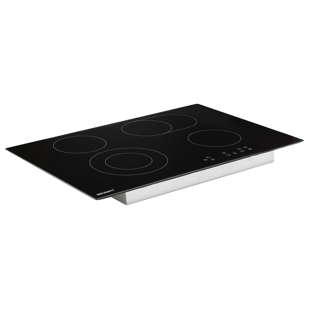 Devanti Ceramic Cooktop 77cm Electric Cooker 4 6 Burner Stove Hob Touch Control - John Cootes