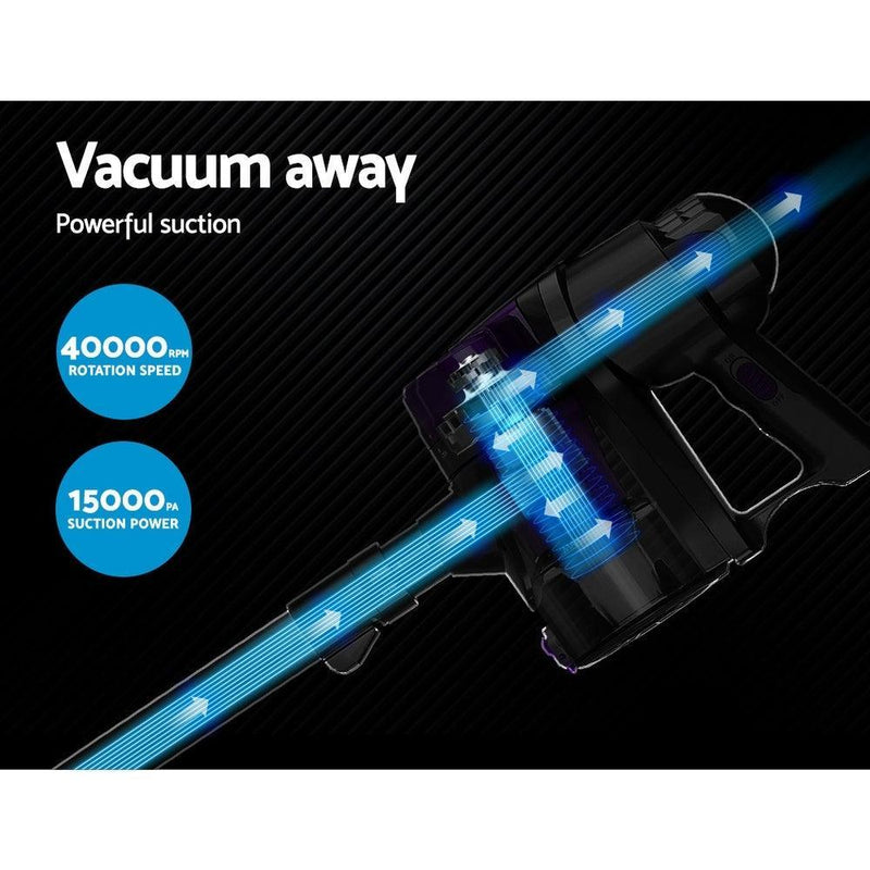 Devanti Corded Handheld Bagless Vacuum Cleaner - Purple and Silver - John Cootes