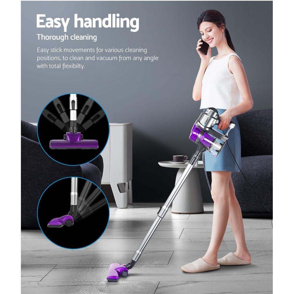 Devanti Corded Handheld Bagless Vacuum Cleaner - Purple and Silver - John Cootes