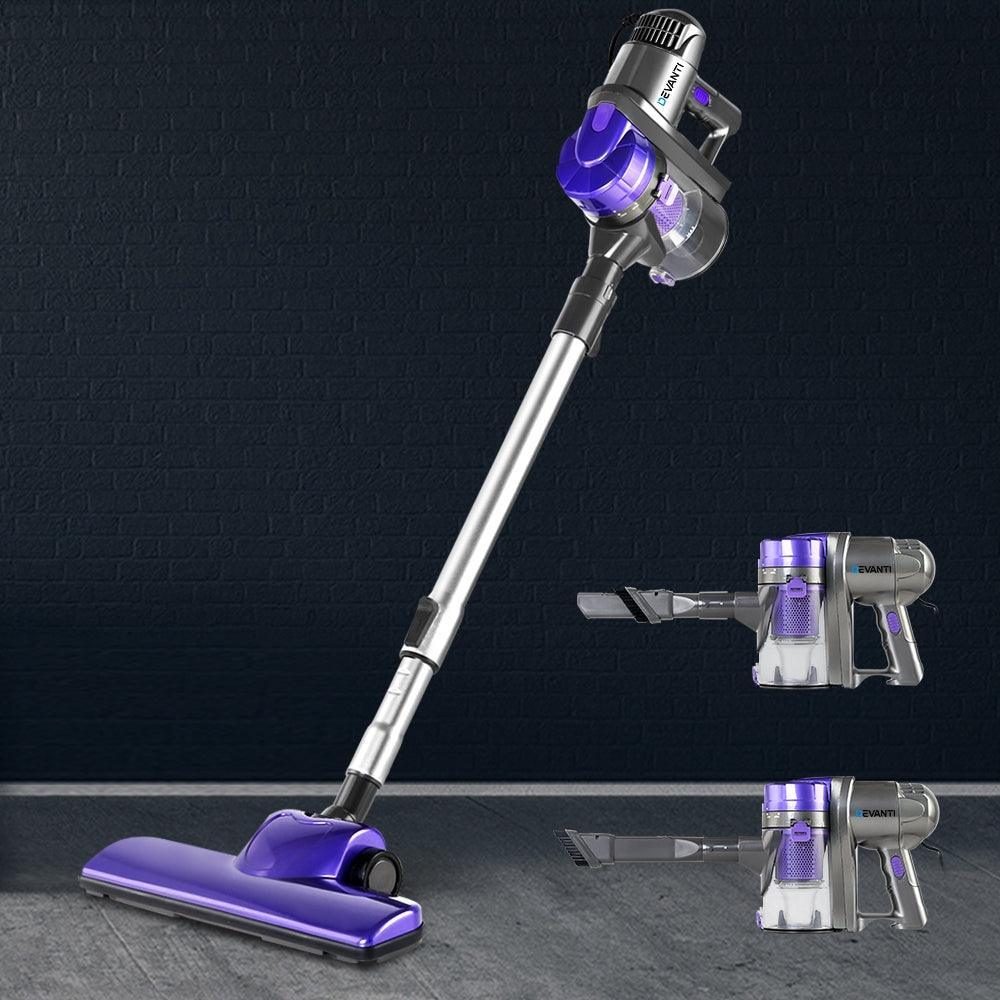 Devanti Corded Handheld Bagless Vacuum Cleaner - Purple and Silver - John Cootes