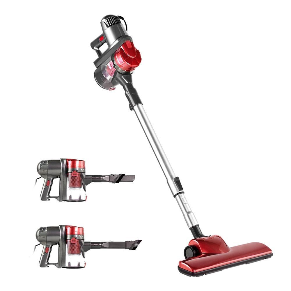 Devanti Corded Handheld Bagless Vacuum Cleaner - Red and Silver - John Cootes