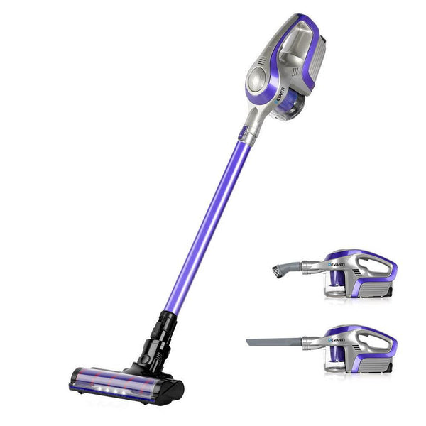 Devanti Cordless 150W Handstick Vacuum Cleaner - Purple and Grey - John Cootes