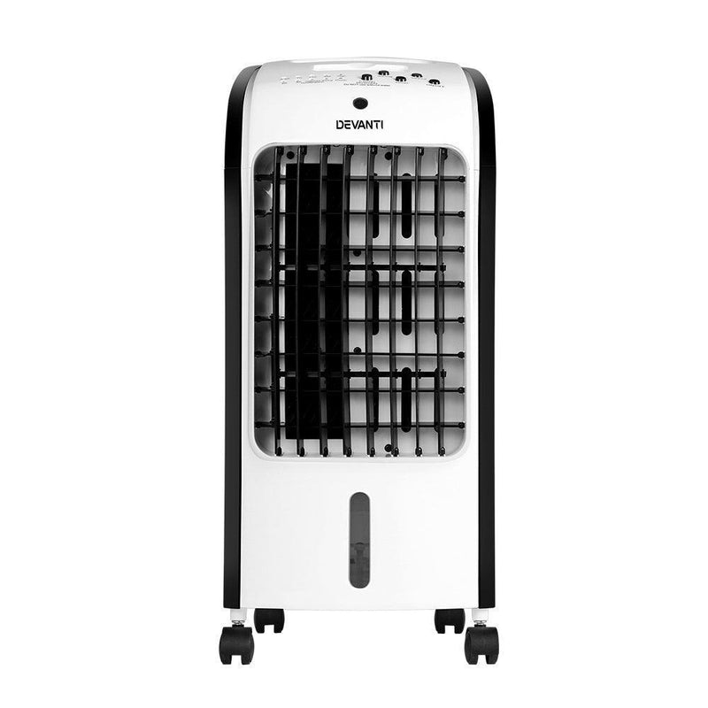 Devanti Evaporative Air Cooler Conditioner Portable 4L Cooling Fan Humidifier - John Cootes