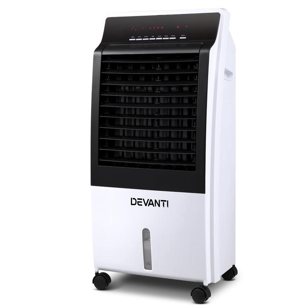 Devanti Evaporative Air Cooler Potable Fan Cooling Remote Control LED Display - John Cootes