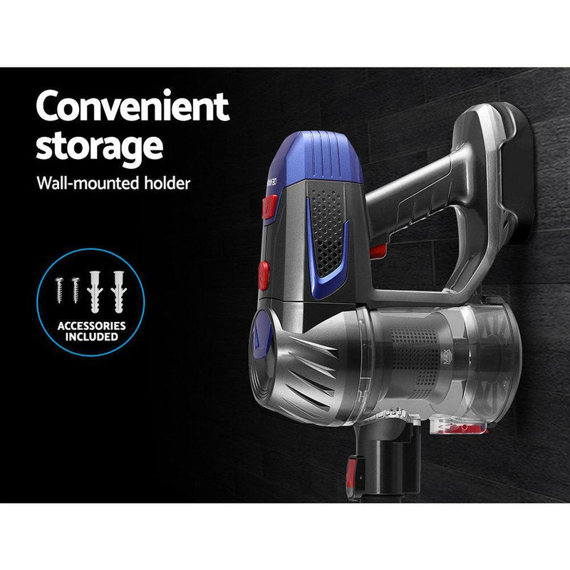 Devanti Handheld Vacuum Cleaner Cordless Stick Handstick Car Vac Bagless 2-Speed LED Headlight Gold - John Cootes