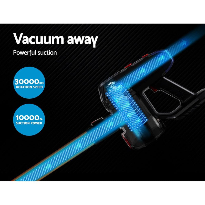 Devanti Handheld Vacuum Cleaner Stick Cordless Bagless 2-Speed Spare HEPA Filter - John Cootes